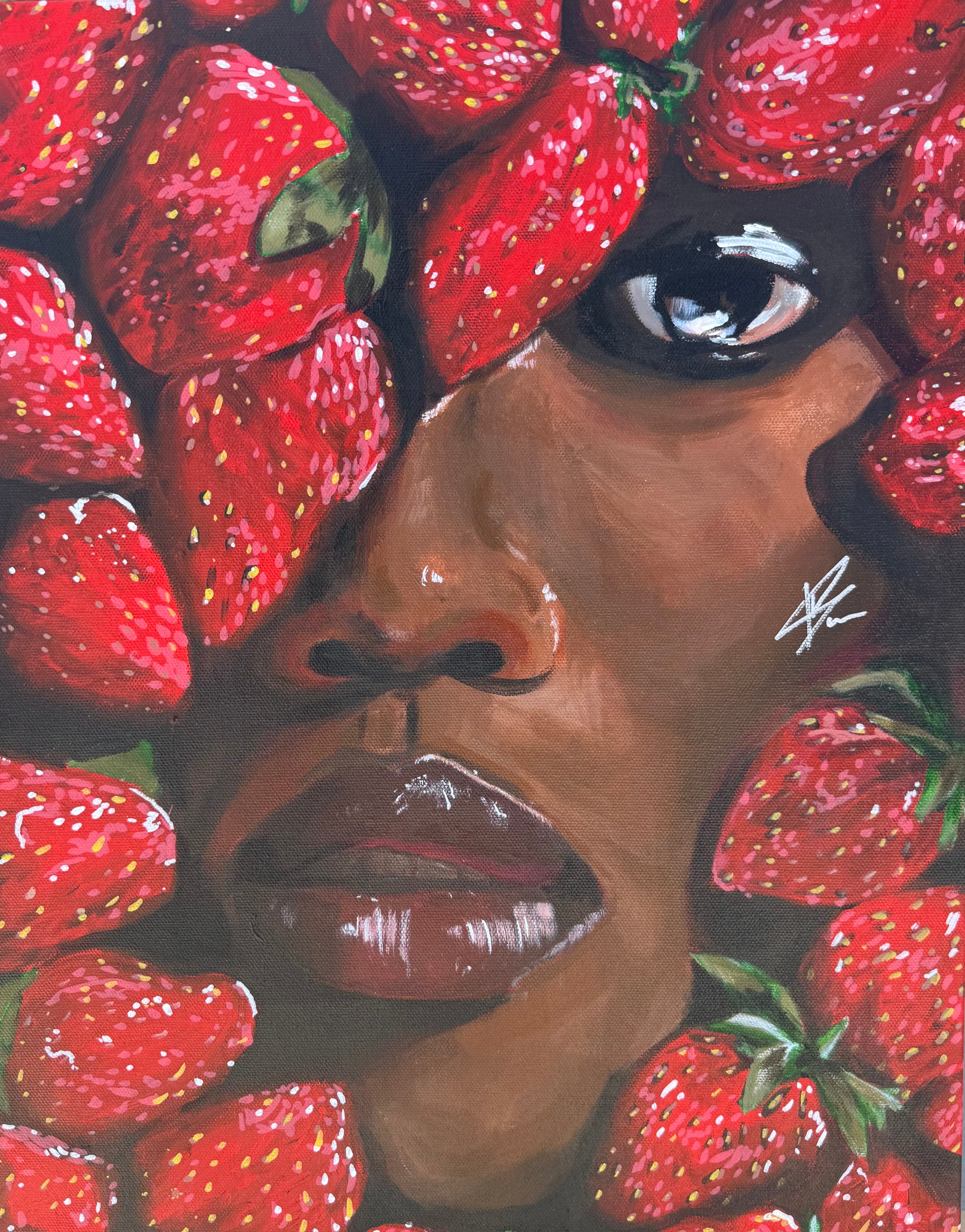 8x10 Print: Strawberry Covered Chocolate